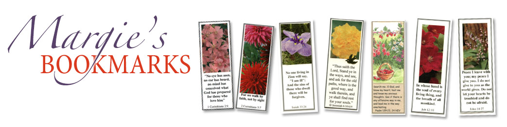 Margie's Scripture Bookmark Examples